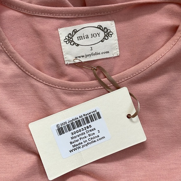 NWT Joyfolie Moranda Dress in Ballet Pink - Picture 3 of 5
